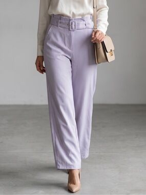 🌻Lucy Paris Lavender High Waisted Belted Dress Pants Size XS